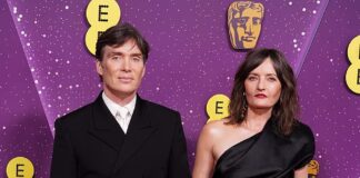 Cillian Murphy makes a rare red carpet appearance with artist wife Yvonne McGuinness at the BAFTAs after praising her for providing a ‘safe place’ away from the spotlight