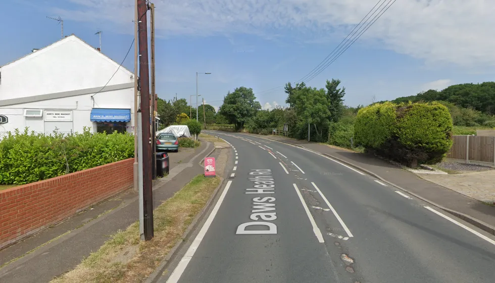 Daws Heath Road near Southend-on-Sea