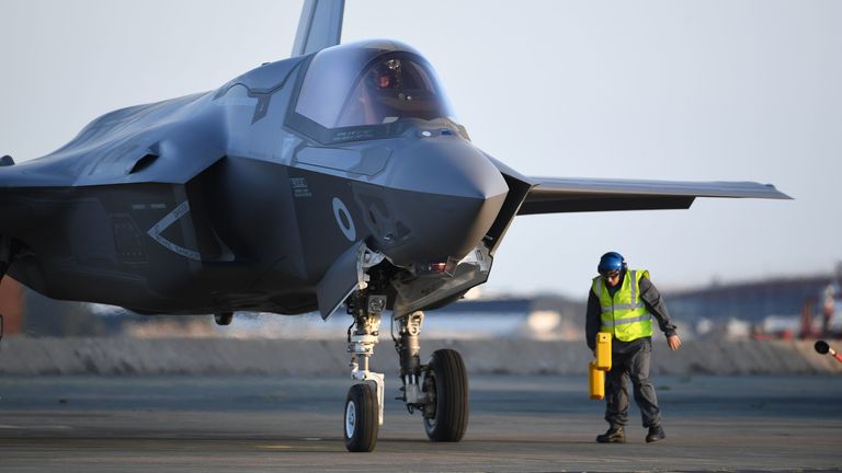 There are records of Epstein flying into RAF Marham. File pic: PA