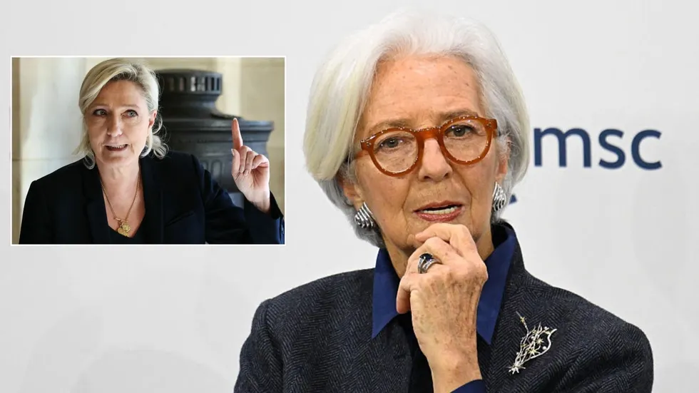 Christine Lagarde and Marine Le Pen