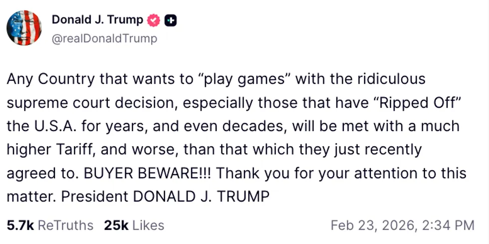 \u200bDonald Trump's Truth Social