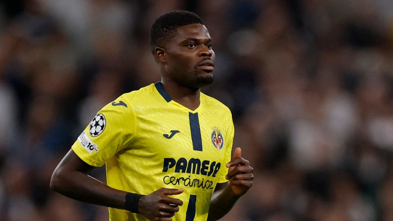Partey in action for Villarreal against Tottenham in September last year. Pic: Reuters