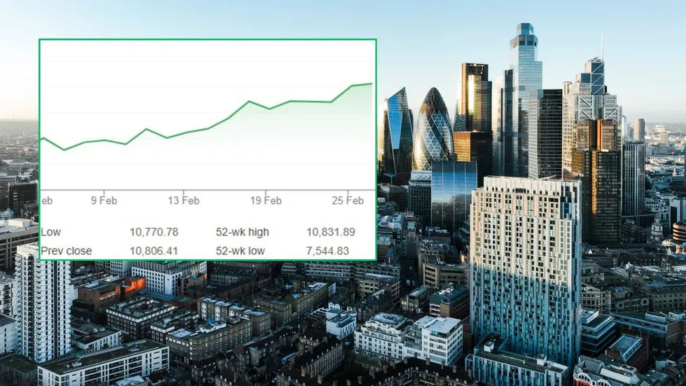 Ftse 100 and City of London
