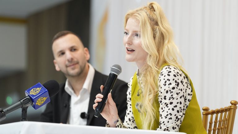 Zack Polanski and Hannah Spencer. Pic: PA