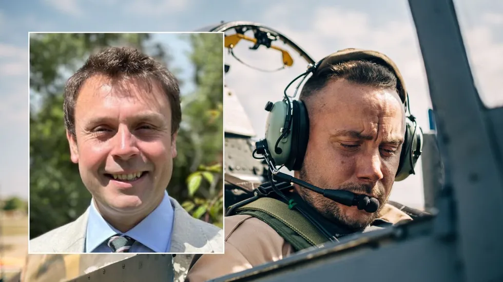 Forbes McKenzie and UK soldier