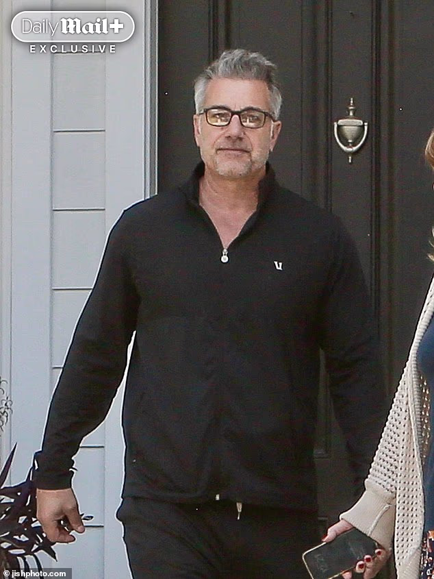 Silver-haired and bespectacled, former supermodel Michael Bergin, 56, was seen stepping outside his $2 million Studio City home in the wake of the new FX series premiere about his former love Carolyn Bessette