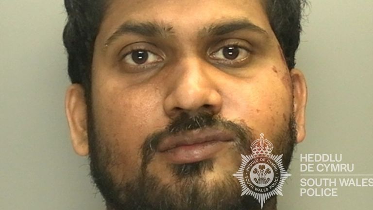 Thisara Weragalage. Pic: South Wales Police/PA