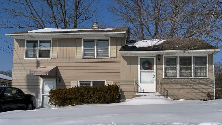William Stevenson's home in Wilmington, where police were called following reports of a domestic dispute. Pic: AP