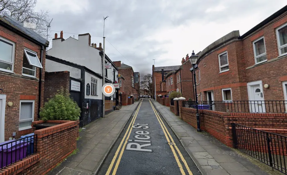 Rice Street in Liverpool showing Ye Cracke