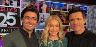 Kelly Ripa’s son Michael, 28, looks like Mark Consuelos’s TWIN in new family snap