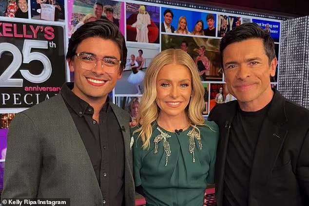 Kelly Ripa and Mark Consuelos's son Michael was the spitting image of his dad in family photos shared on Instagram this week