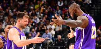 LeBron James playing as Lakers miss Luka Dončić