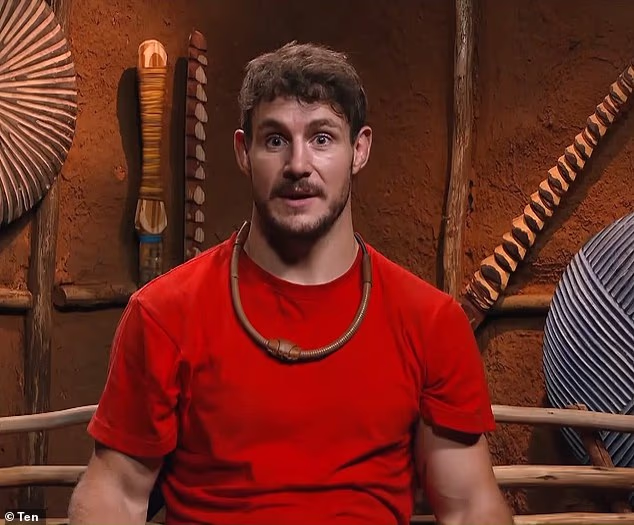 Luke Bateman shocked fans when he stripped naked during Wednesday's episode of I'm a Celebrity... Get Me Out of Here! (Pictured)