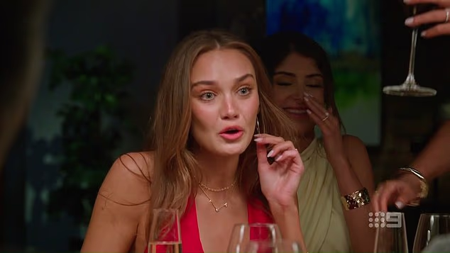 Some viewers are describing Wednesday night's dinner party as the worst in Married At First Sight history - and now I understand why (pictured: Brook Crompton at the dinner party in question)