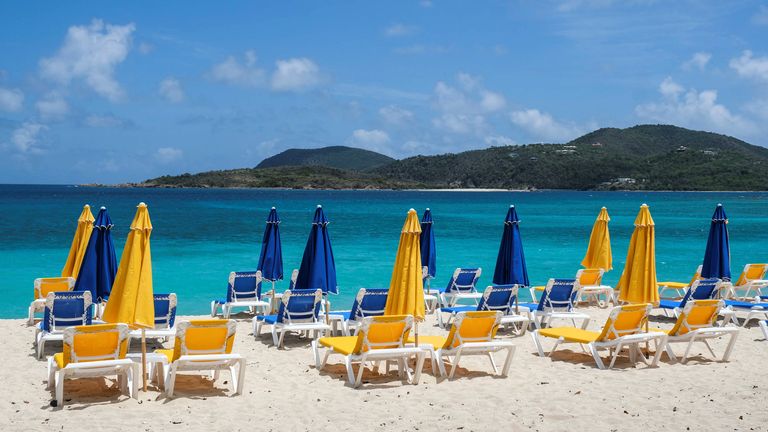 It was claimed Lord Mandelson was planning on flying to the British Virgin Islands in the Caribbean. Pic: Reuters