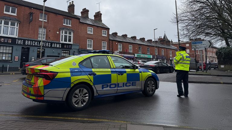 The attack happened in Leicester city centre. Pic: PA
