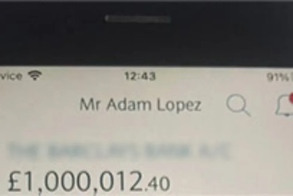 Adam Lopez lottery winner