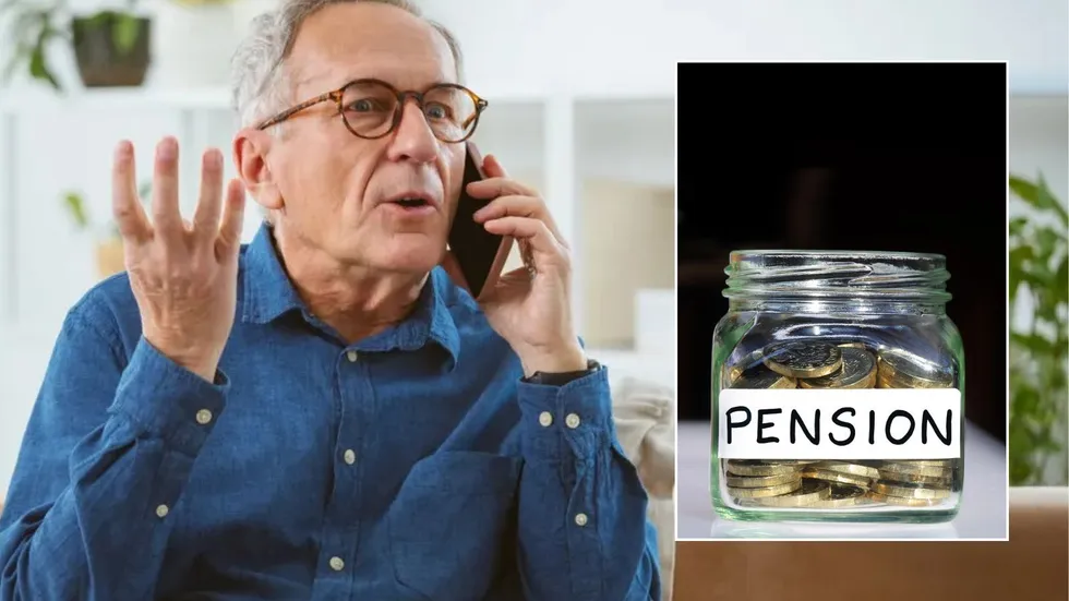 Pensioner worried and pension pot 