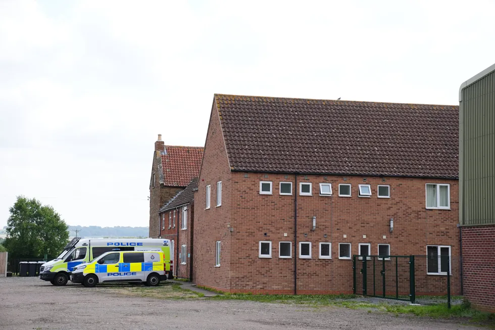 \u200bA general view of the scene in Stathern, Leicestershire