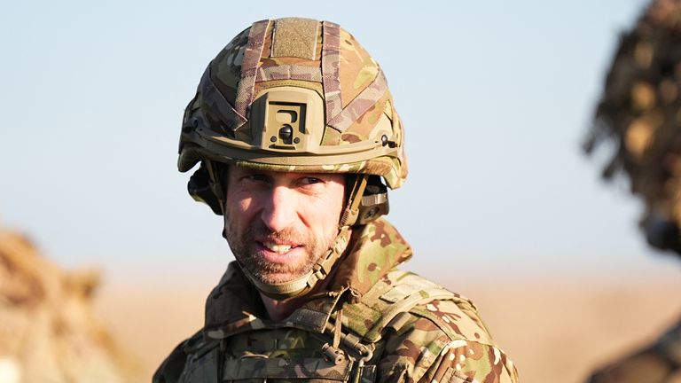 Prince William, pictured visiting the Welsh Guards in 2024, has paid tribute to army medic Corporal Lucy Wilde. Pic: Reuters