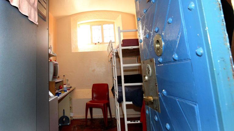 A prison cell at HMP Barlinnie. Pic: PA
