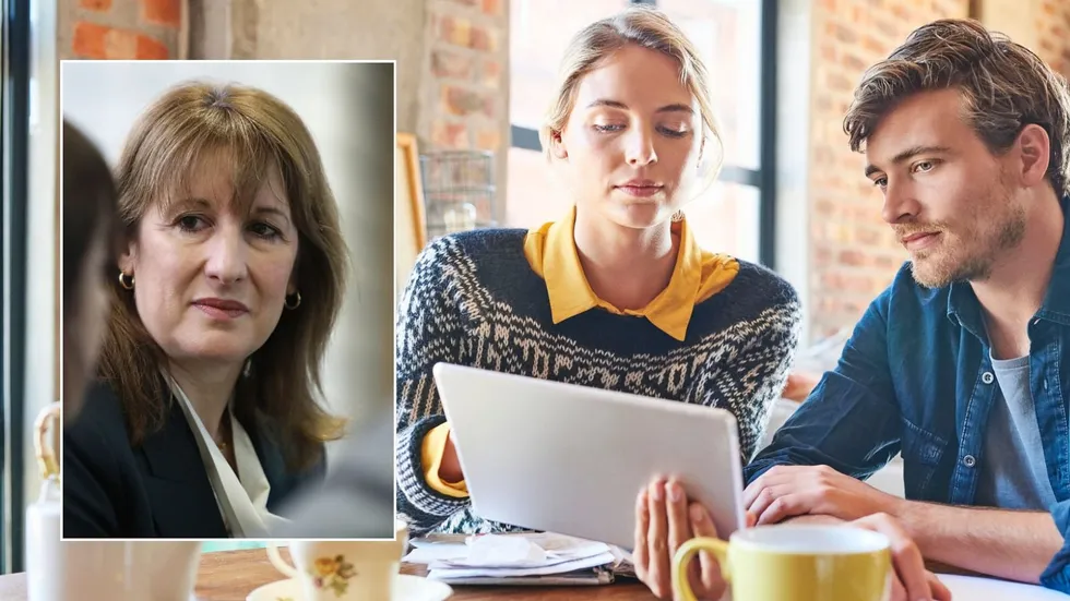 Rachel Reeves and young couple