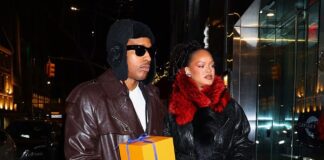 Rihanna continues to fuel marriage rumours as she dresses up for romantic Valentine’s Day dinner with A$AP Rocky in New York