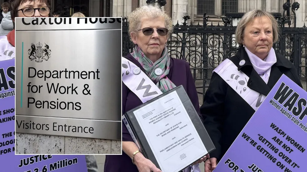 Waspi women and DWP sign