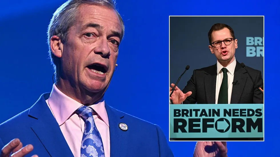 Nigel Farage and Robert Jenrick