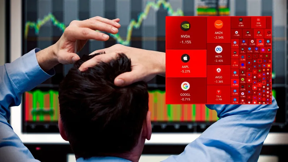 Stock market trader and Nasdaq performance