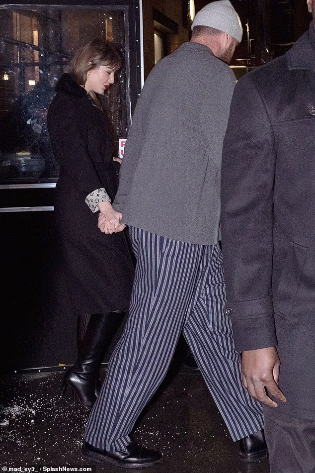 The 36-year-old pop act was swathed in a $6,150 Shearling Collar Wrap Coat by Louis Vuitton, made in Italy from 'cashgora,' a blend of cashmere and Angora wool