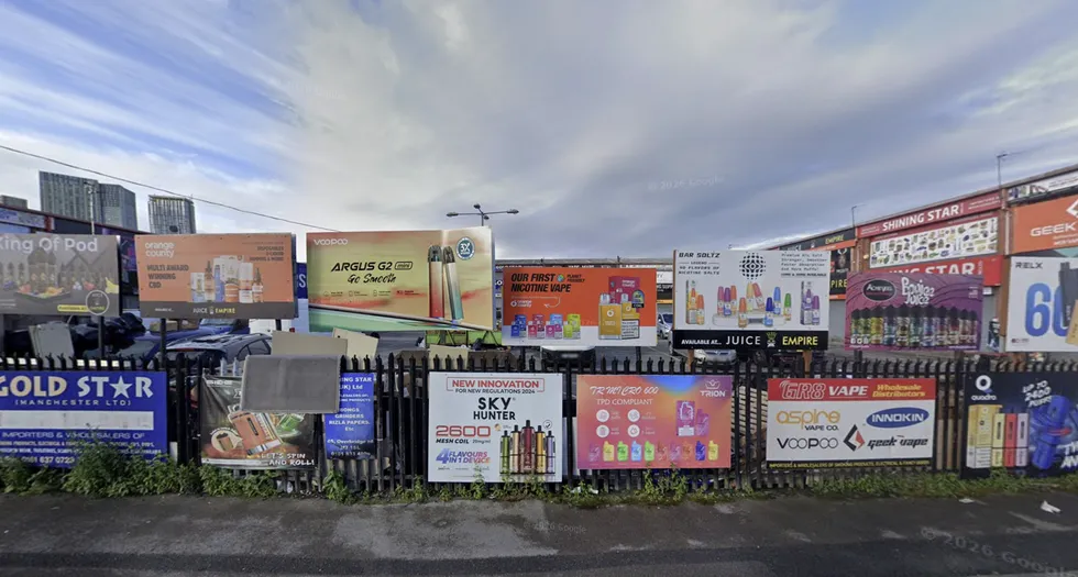Overbridge Road in Cheetham Hill