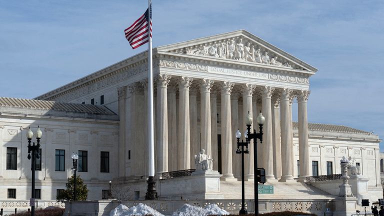 The Supreme Court ruled the president's methods to impose tariffs were unconstitutional. Pic: AP