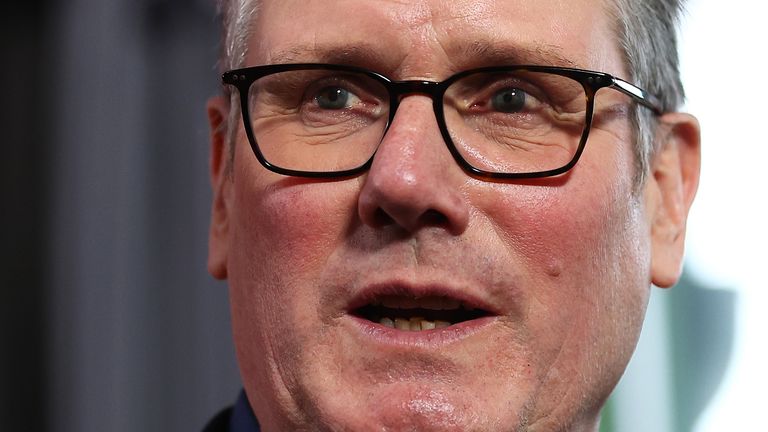 Sir Keir Starmer is facing a difficult set of local elections in May. Pic: PA