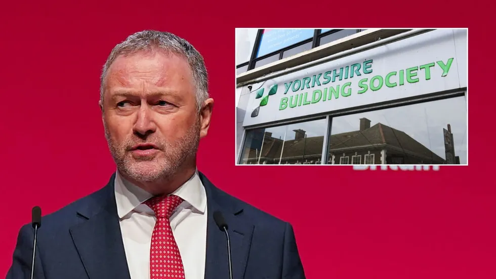 Steve Reed and Yorkshire Building Society branch