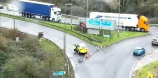 Motorway shuts for ’emergency recovery operation’ over fears around ‘HGV loaded with metal poles’