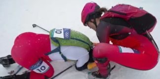 Winter Olympics star has ‘quite a tantrum’ after finishing last in event and breaking down in tears