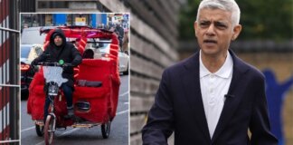 Sadiq Khan targets ‘unsafe’ pedicabs with crackdown on ‘rip-off fares’ ahead of new road rules