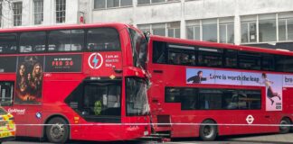 Six people taken to hospital after two double-decker buses crash | UK News