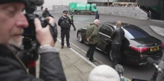 Russell Brand arrives at Southwark Crown Court as star faces new charges