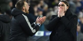 Daniel Farke sent off in explosive scenes immediately after Leeds defeat to Man City