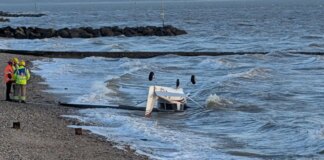 British beachgoers horrified as plane crashes in front of them and pilot ‘crawls from wreckage’