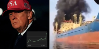 Oil prices skyrocket amid Iran crisis as tankers burn in Strait of Hormuz
