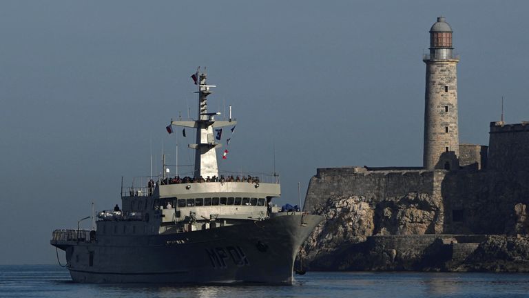 Mexican ships delivered humanitarian aid to Cuba after US fuel embargo. Pic: Reuters