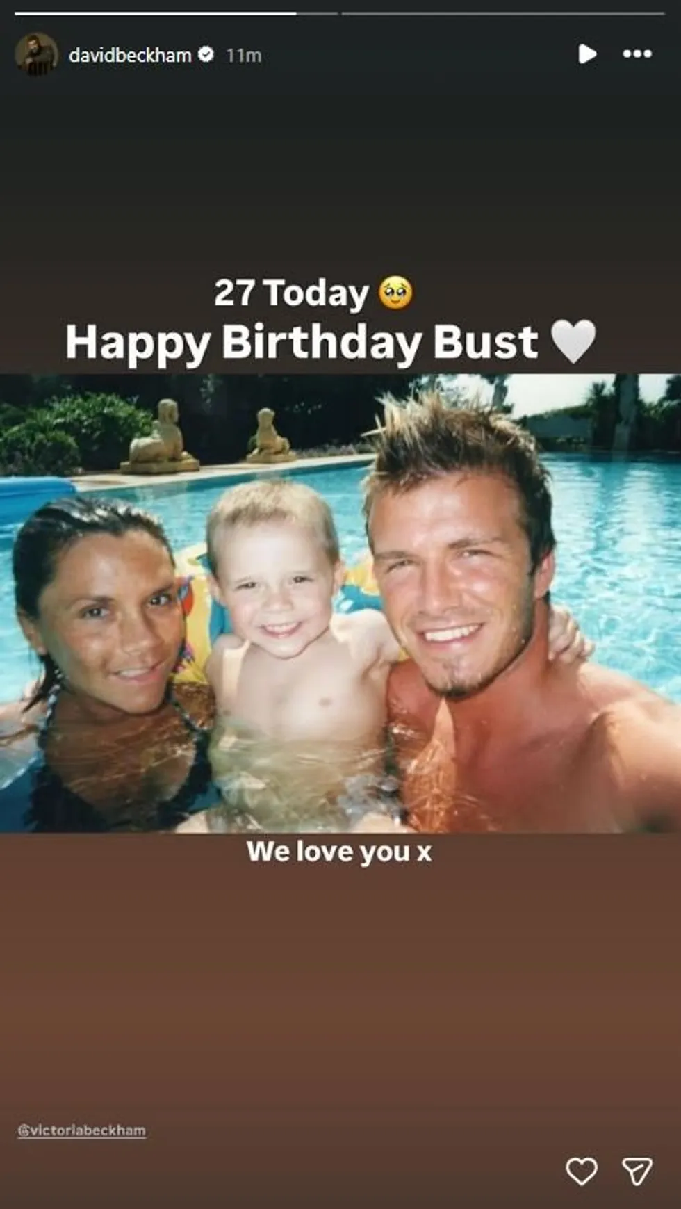 David Beckham post