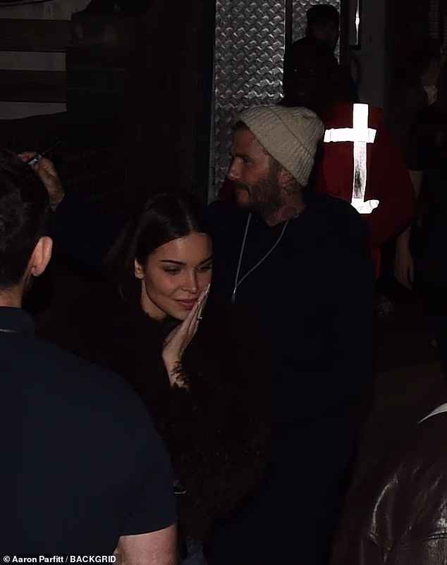 Jackie, who is also a singer, cut a stylish figure in a furry brown jacket and denim jeans