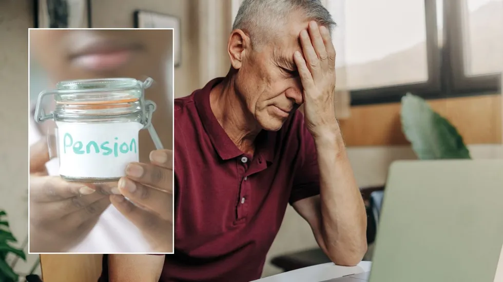 Older man and pension pot