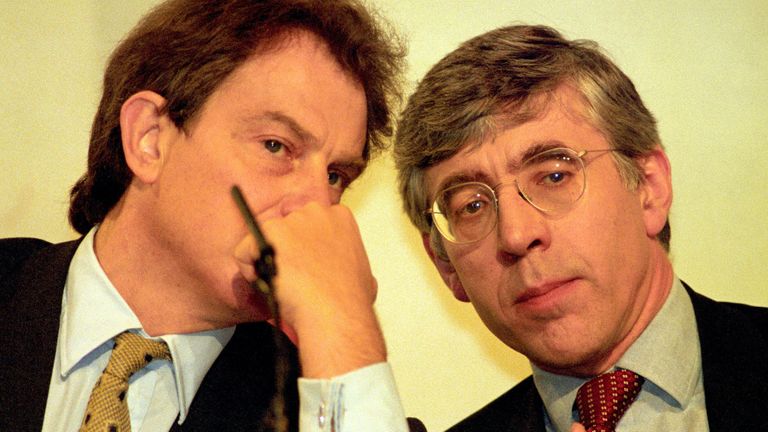 Jack Straw (R) said his former boss Tony Blair had a talent for making people hear what they wanted to hear