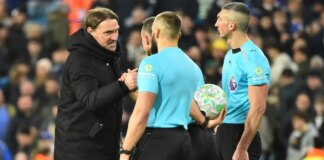 Daniel Farke given ban and fine after confronting officials following Leeds defeat to Man City