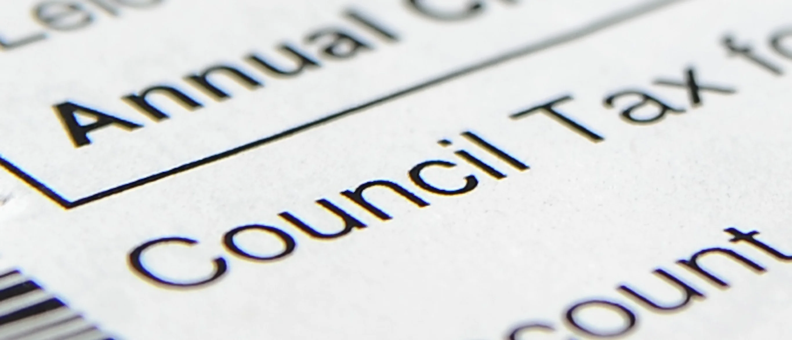 Council tax bill including discount